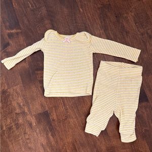 Baby boden newborn yellow striped set gender neutral
